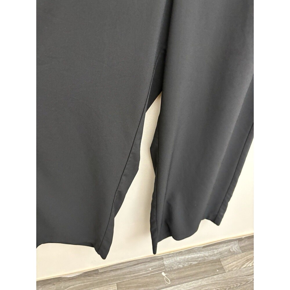 Studio By Torrid Womens 20 Plus Wide Leg Pants High Rise Black Polyester Blend - Picture 4 of 10